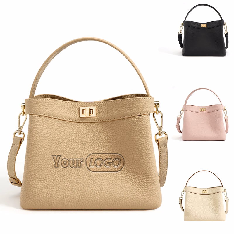 Genuine Leather?Women's Bucket Bag and Purses