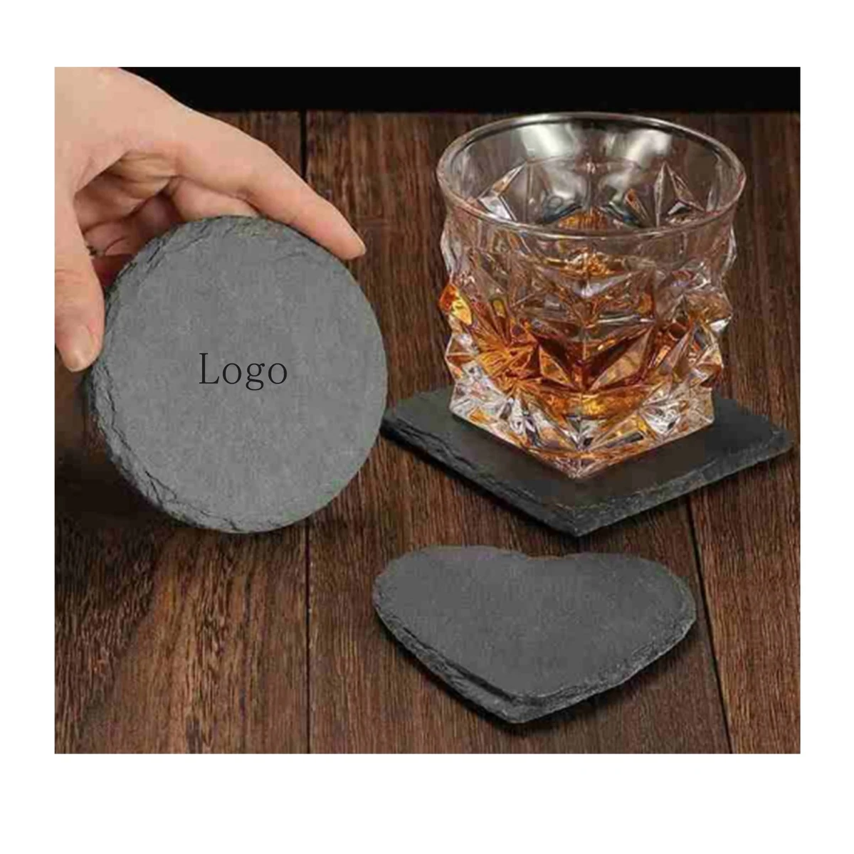 Natural Slate Coaster 1