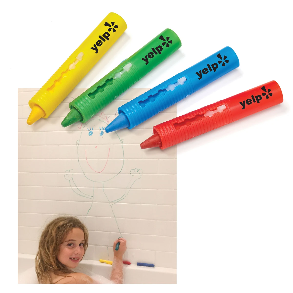 4-Pack Bathtub Crayon Sets in Polybag 1