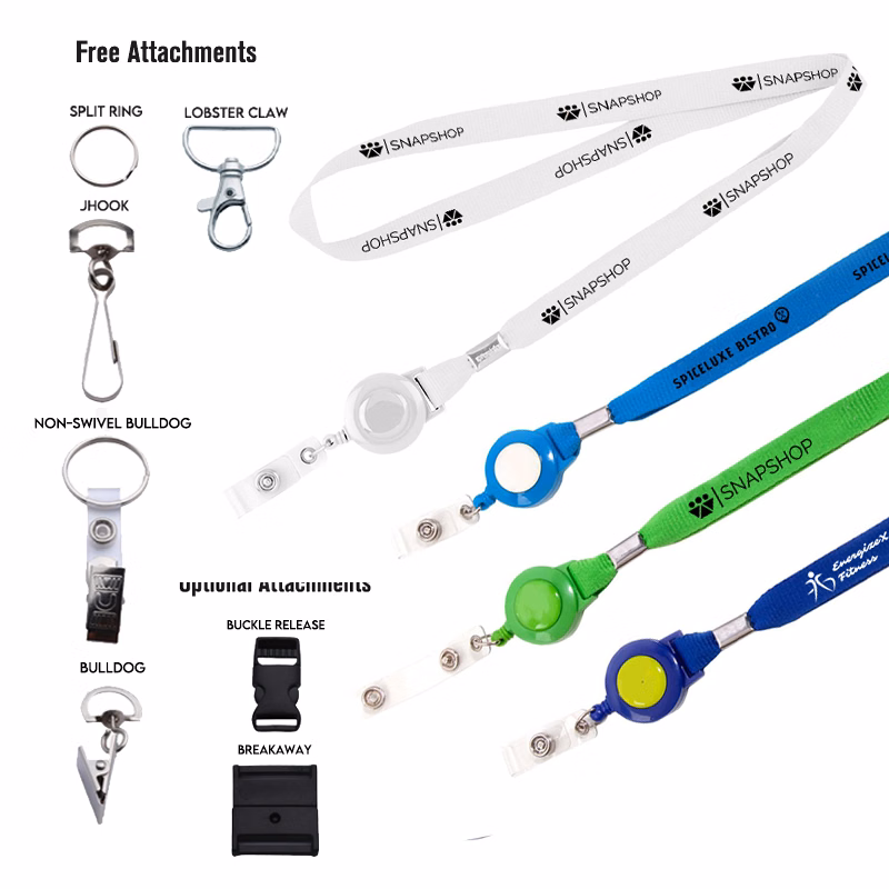 5/8? Silk Screen Lanyard/Badge Reel Combo
