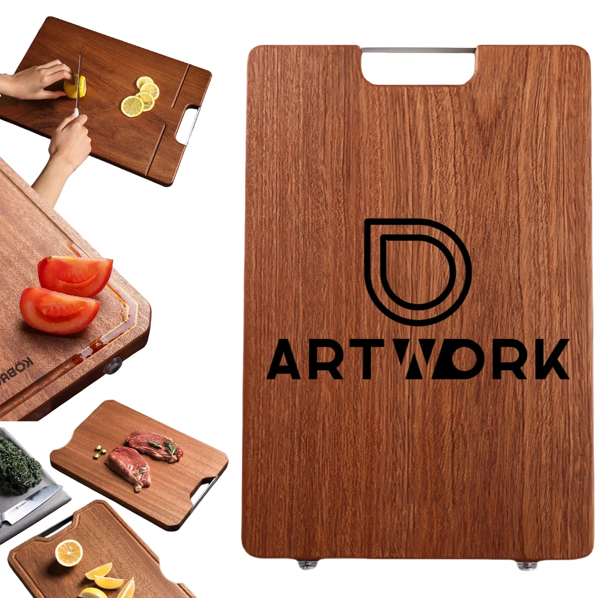 Vegetable Fruit Durable Wood Cutting Board 1