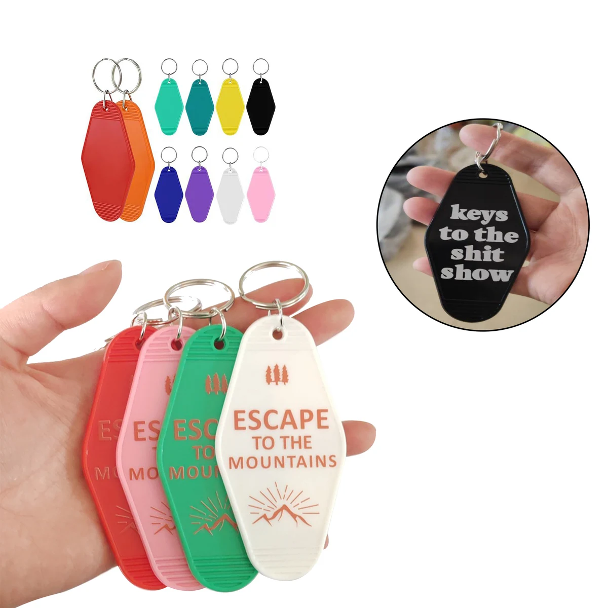 Rhombus Motel Key Plate And Bag Tag 1