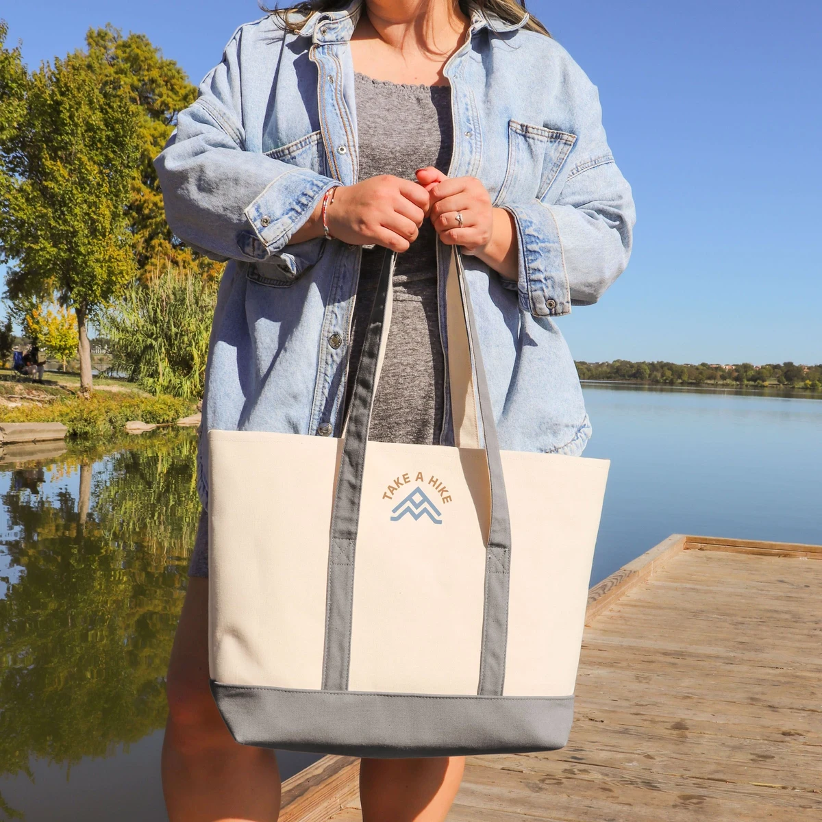 Morris Tote - Large Zippered, custom tote bag with logo imprint 1