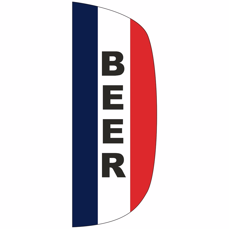 "BEER" 3' x 8' Message Flutter Flag
