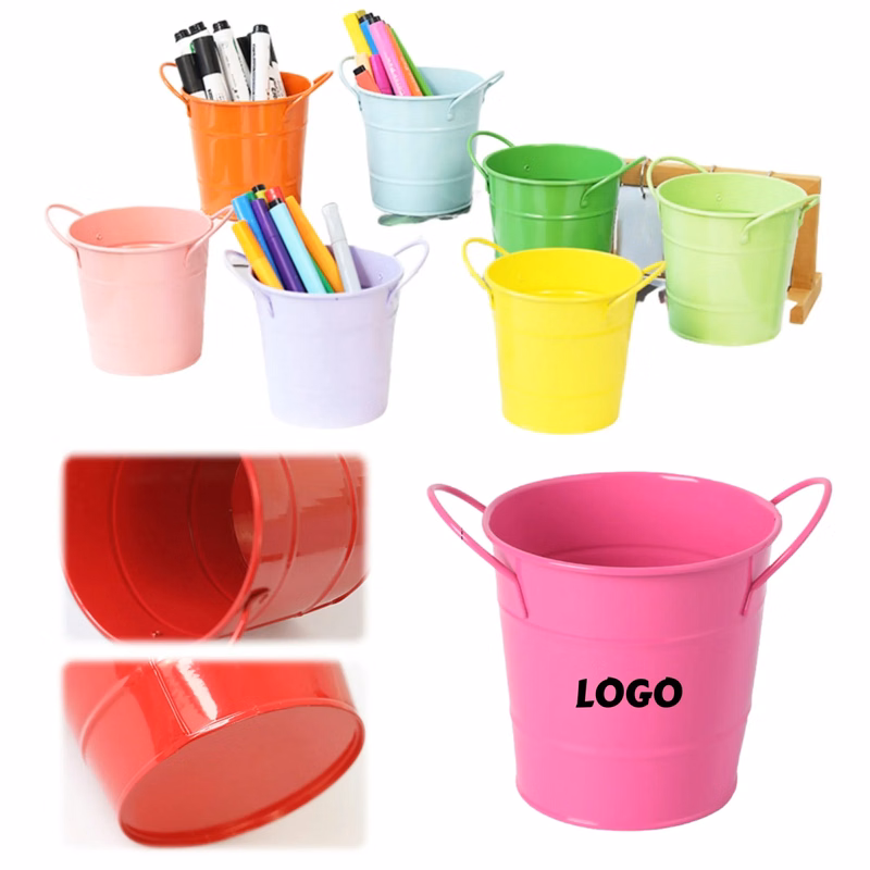 Creative Iron Pen Holder Desk Organizer Pot