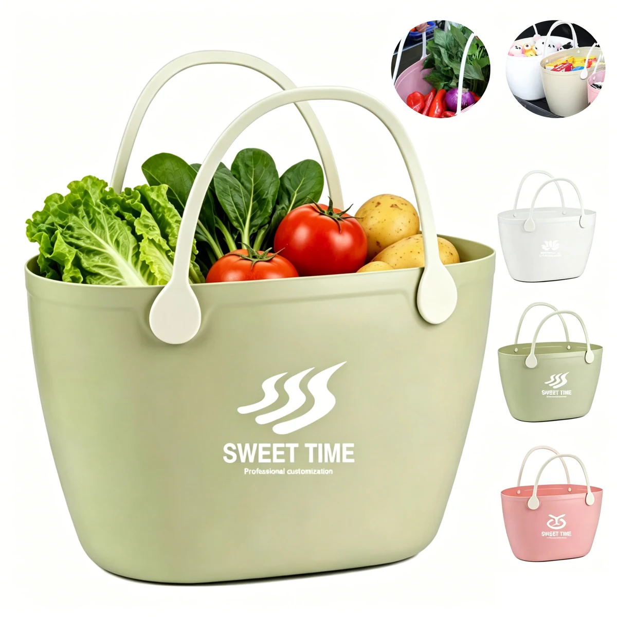Portable Hand-held Shopping Basket 1