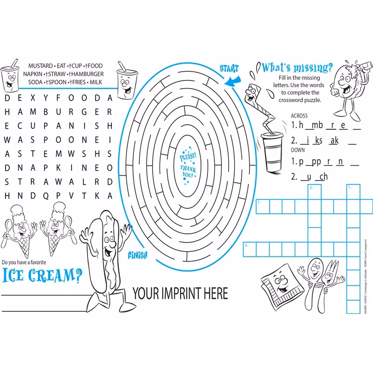 PLACEMAT - Everyday Placemat and Activity Poster