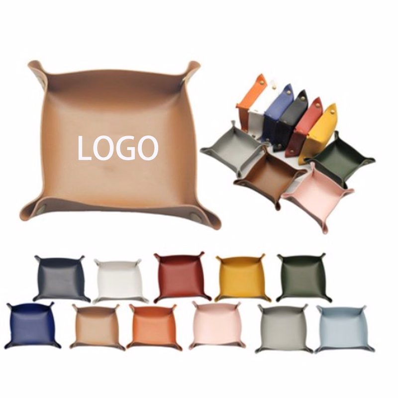 PU Leather Folding Tray