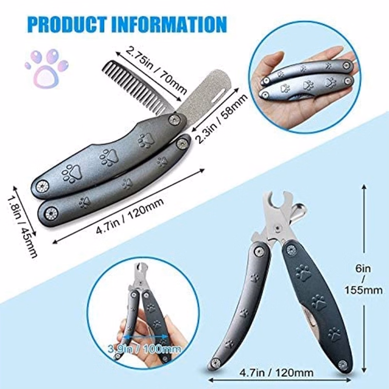 Dog Nail Clippers Trimmer For Anxiety Sensitive Animals