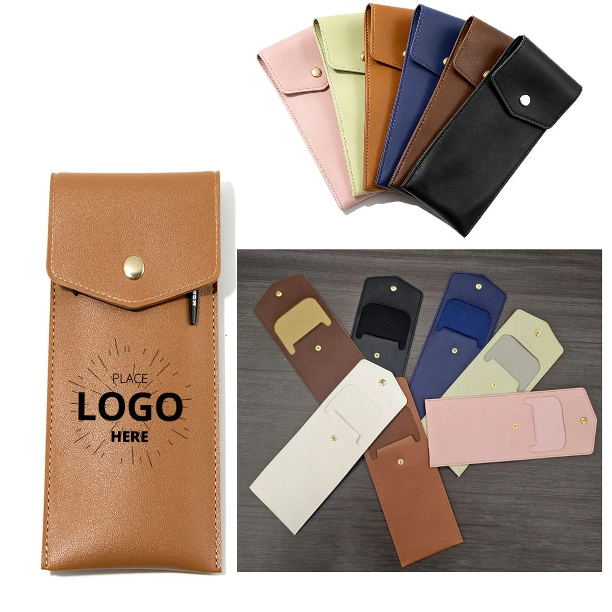 Durable PU Leather Storage Pen Case 1