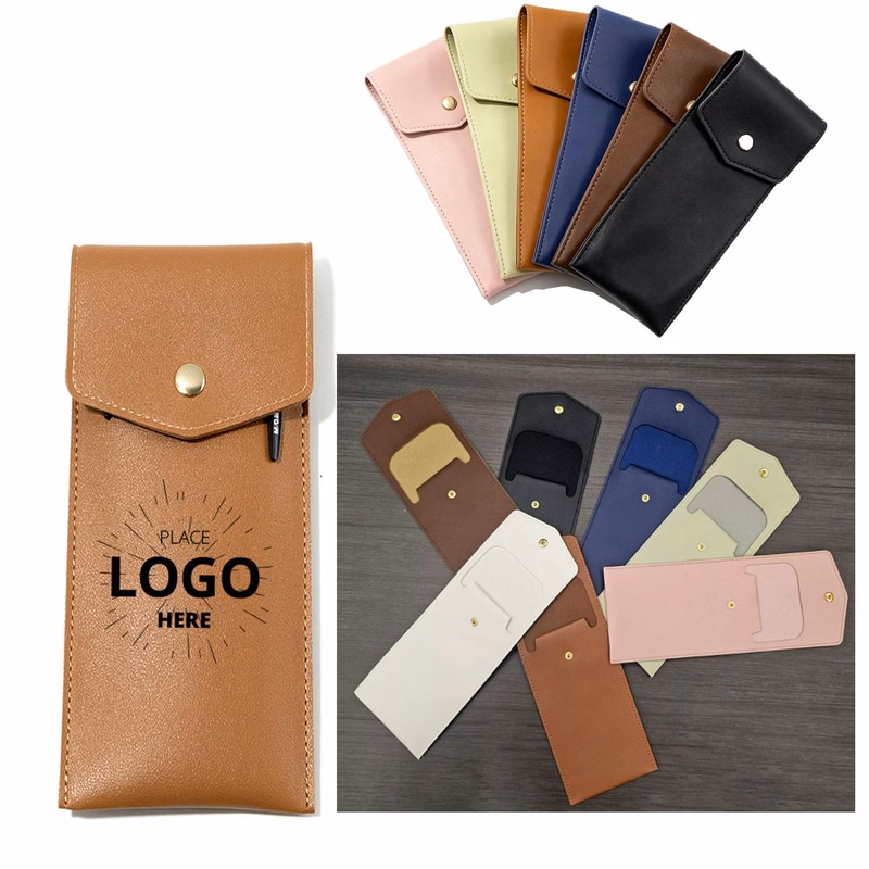 Durable PU Leather Storage Pen Case