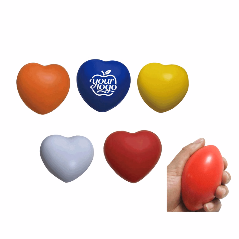 Soft Skin-Safe Heart Stress Ball