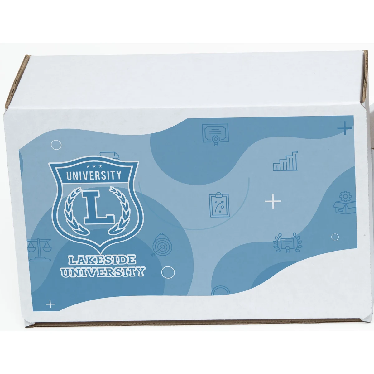 One Color White Display Mailer Box w/Outside Imprint (10" x 7" x 4") 1