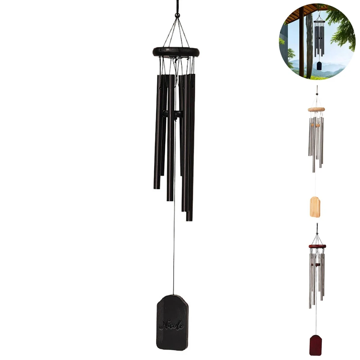 Aluminum Wind Chime Balcony Pendant 1