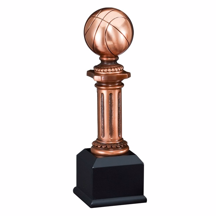 Basketball Electroplated Resin Sculpture