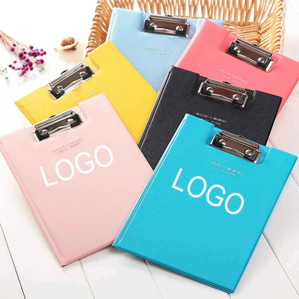 PU Leather A5 File Folder with Metal Clip 1