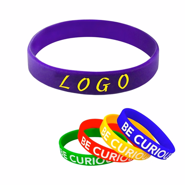 Custom Silicone Wristband 8 Inch Eco Friendly — Durable Outdoor & Sports Event Giveaway