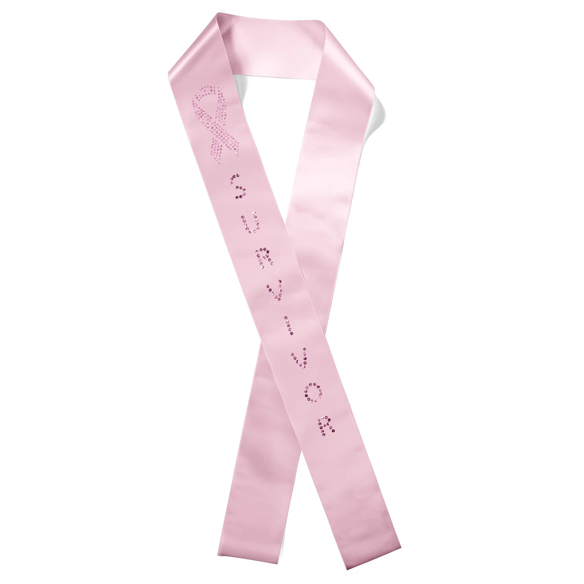 4" Badge Satin Sash - 45" Long - Sparkle 1