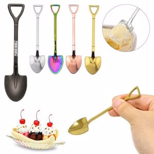 Creative Shovel Shaped Food Grade Stainless Steel Spoon