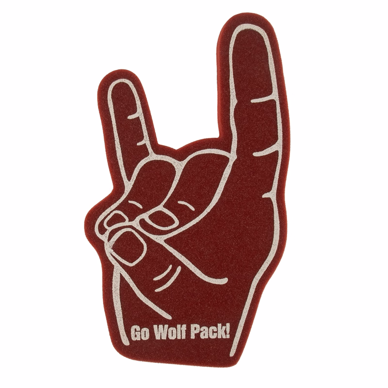 18" Wolf Sign Foam Mitt