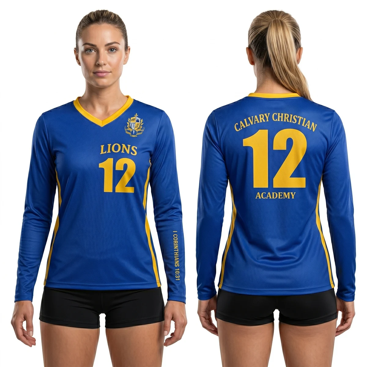 UPHILL™ Women Long Sleeve Volleyball Jersey 1