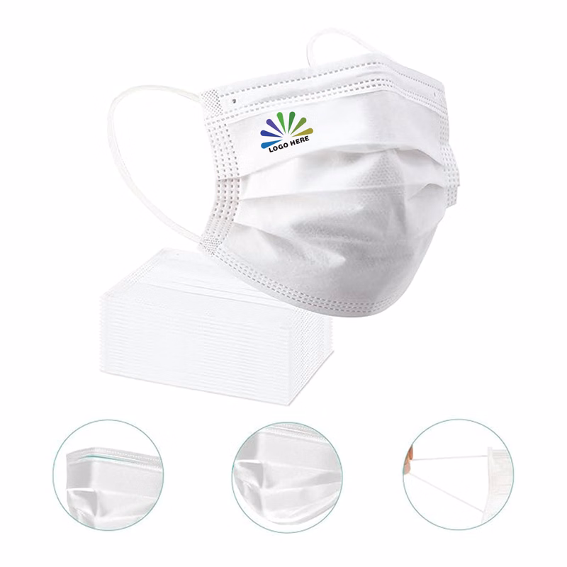 3 Ply Disposable White Face Mask