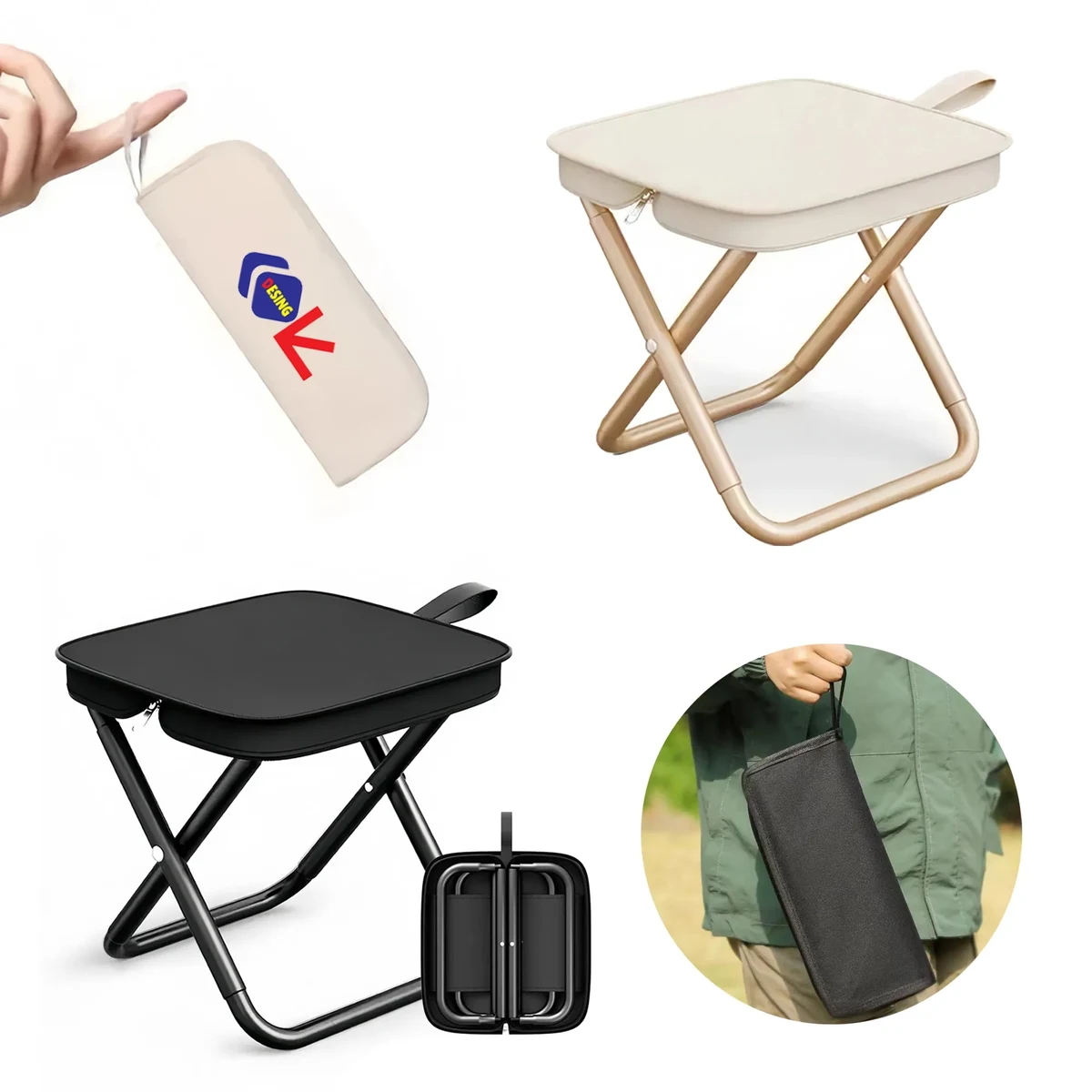 Portable Outdoor Folding Stool 1