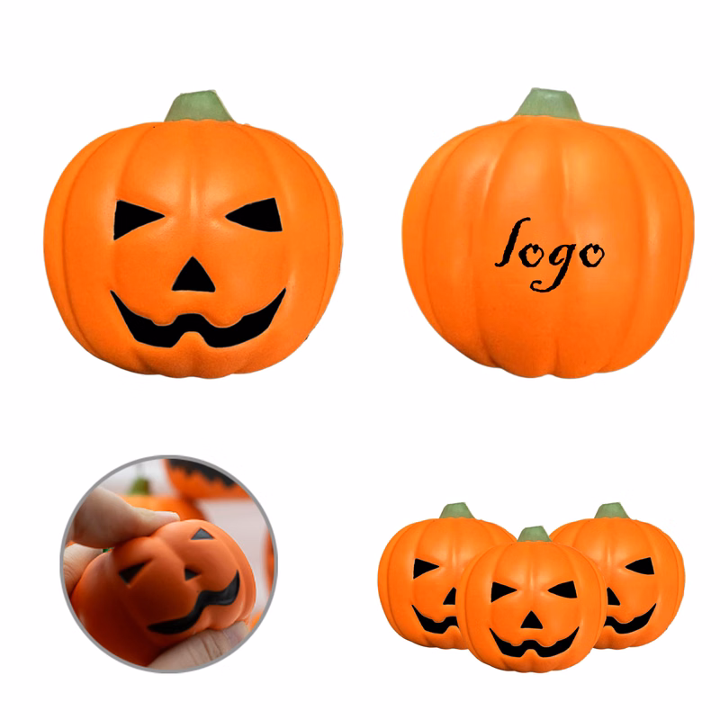 MOQ100 PU Pumpkin Stress Relievers