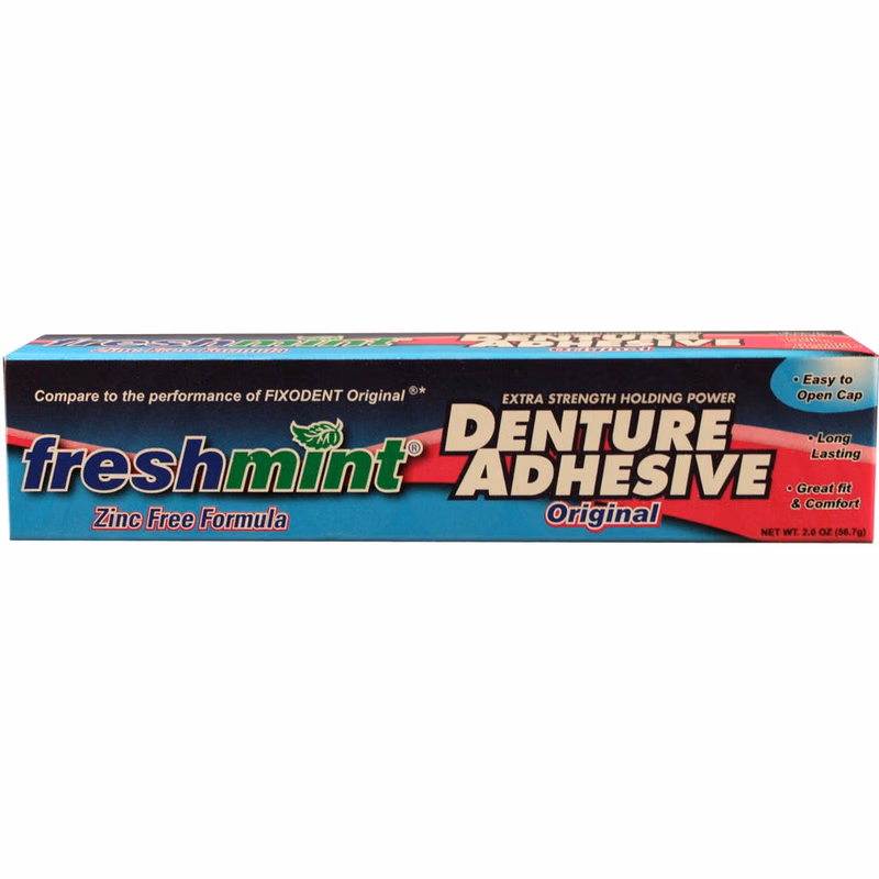 Denture Adhesive Tubes - 2.0 oz Zinc Free