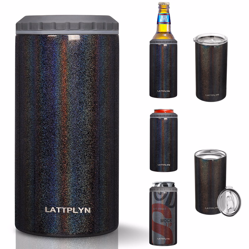 16 oz Vacuum Insulated Stainless Steel Tumbler Can Cooler