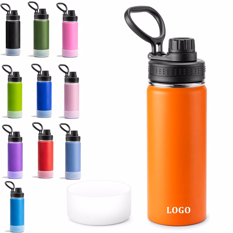 Stainless Steel Insulated Silicone Base Sleeve Water Bottle