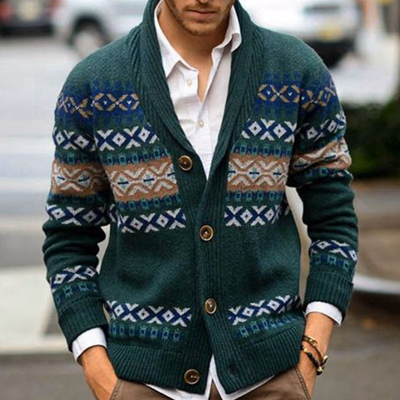 Sweater Cardigan Lapel Long-sleeved Coat