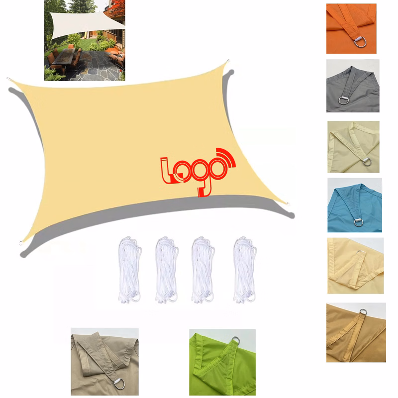 6.5 x 6.5ft Sail Canopy Awning UV Blockage Sun Shade