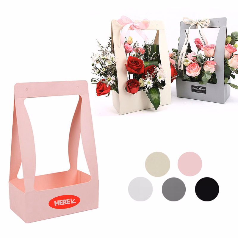 Foldable Floral Gift Tote Box