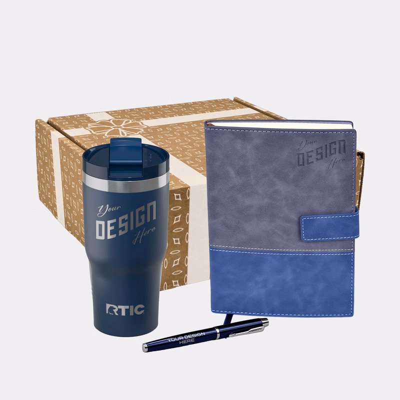 RTIC® 20 oz Tumbler, TiTUS® Valvetine Notebook & Pen Gift Set
