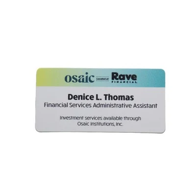 UV Full-Color Name Badge 1.5x3.5" Spectrum Series (60mi) 1