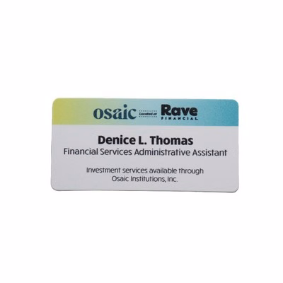 UV Full-Color Name Badge  1.5x3.5" Spectrum Series (60mi)