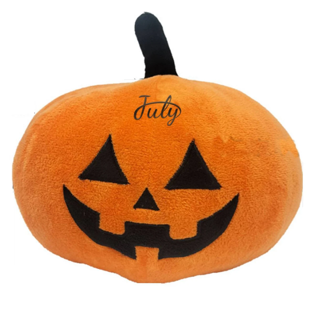 Halloween Black & Orange Pumpkin Decorative Pillow 1