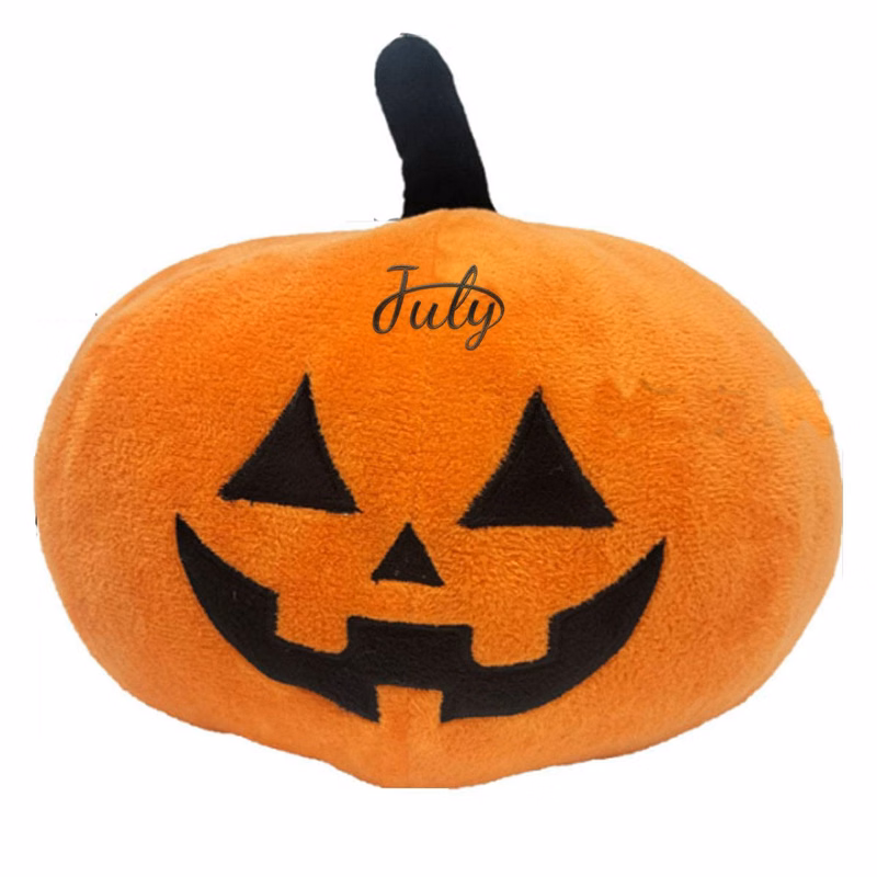Halloween Black & Orange Pumpkin Decorative Pillow