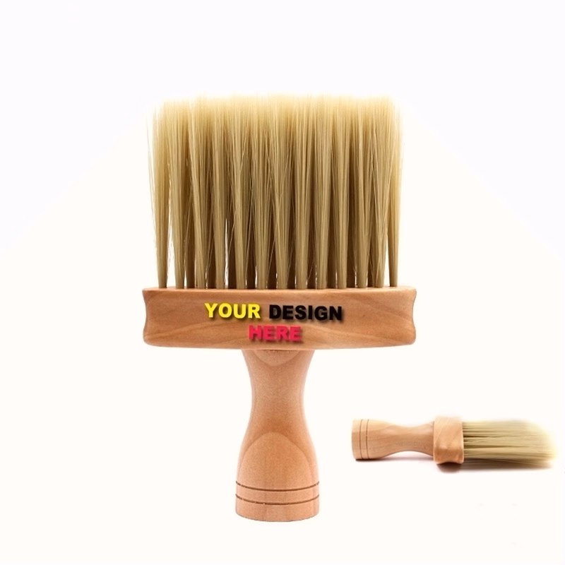 Professional Barber Brush With Wooden Handle