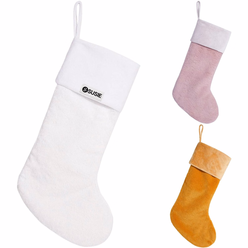 Large Plush Christmas Stocking