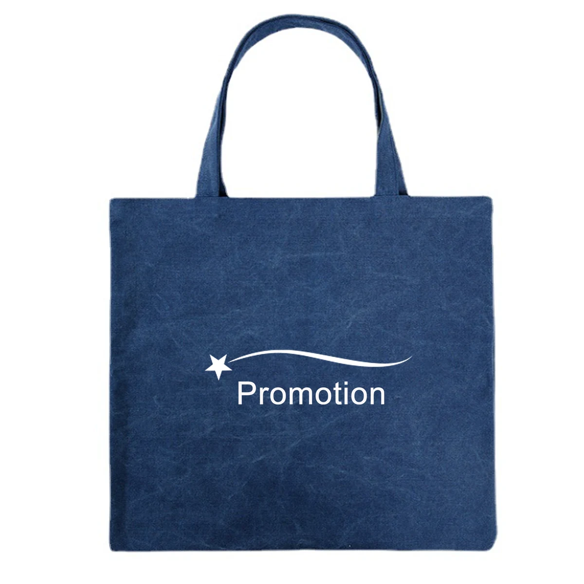 Large Capacity Denim Tote Bag, custom tote bag with logo imprint 1