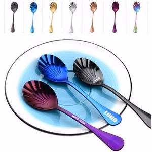 5.11 Inch Shell Shaped Dessert Coffee Spoon