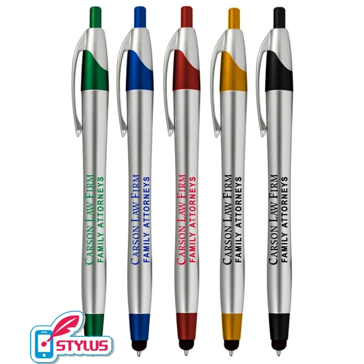 "Elegant" Silver Stylus Click Pen 1