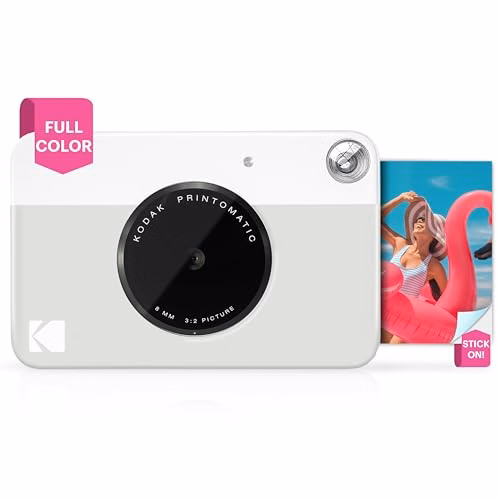 KODAK Printomatic Full-Color Instant Print Digital Camera - Colorful Photos On Zink 2x3" Sticky-B...