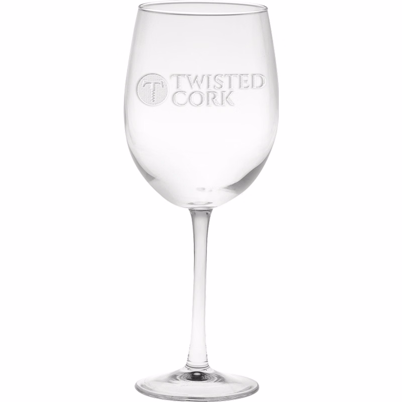 19 oz. Cachet White Wine - Deep Etched