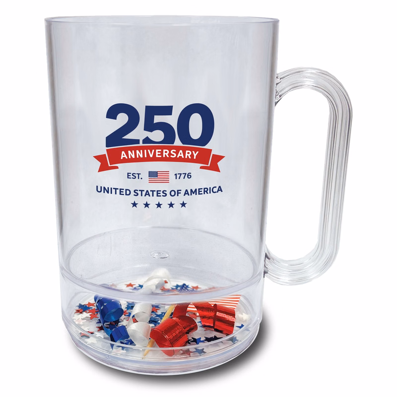 16oz USA 250 Compartment Mug with Stock 3 Color Imprint