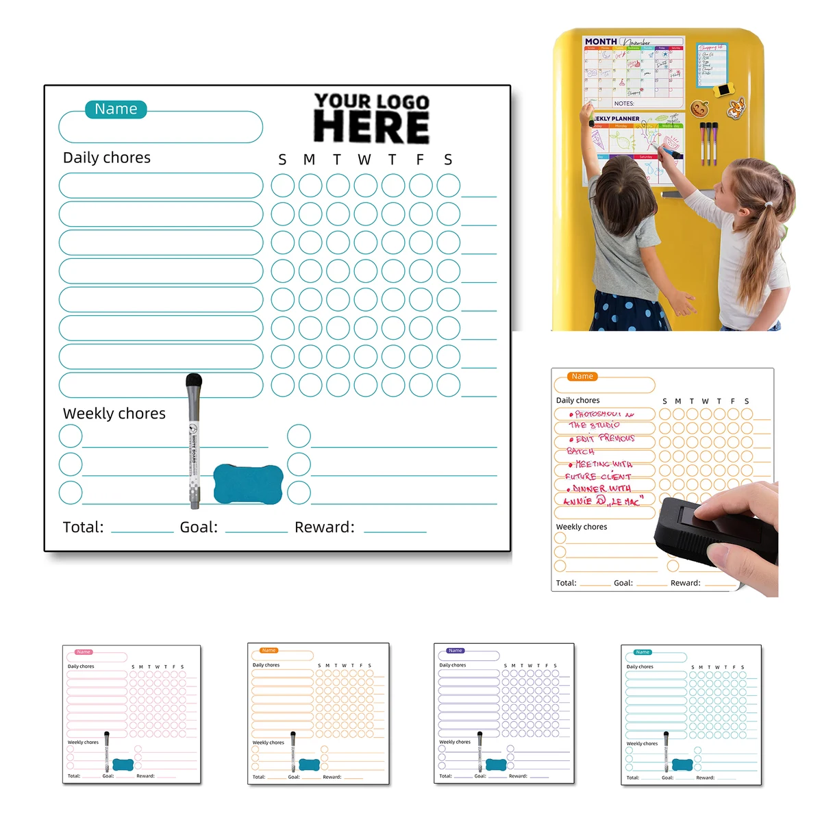 Magnetic Monthly Calendar 1