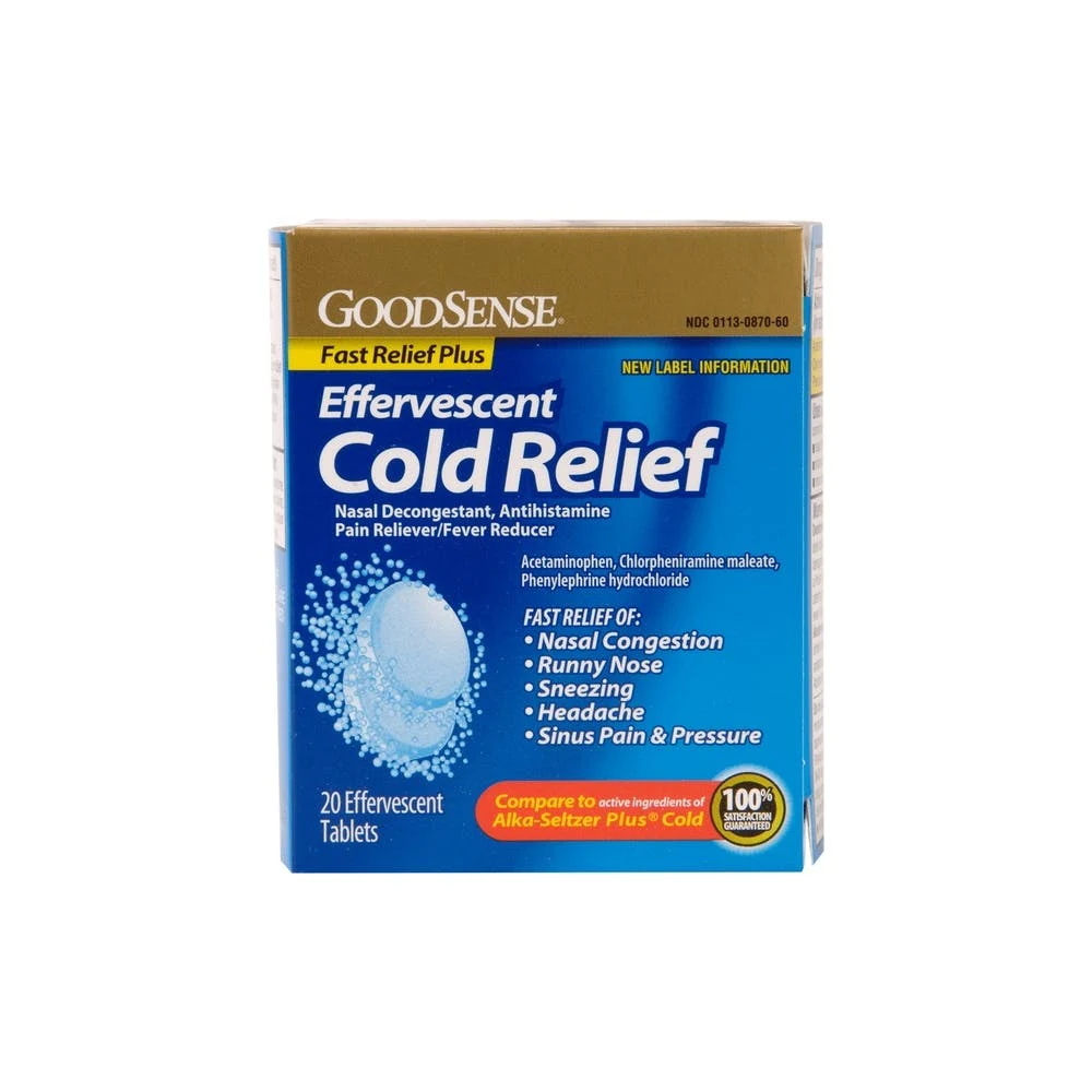 Cold Relief Tablets - 20 Pack Effervescent Tabs 1