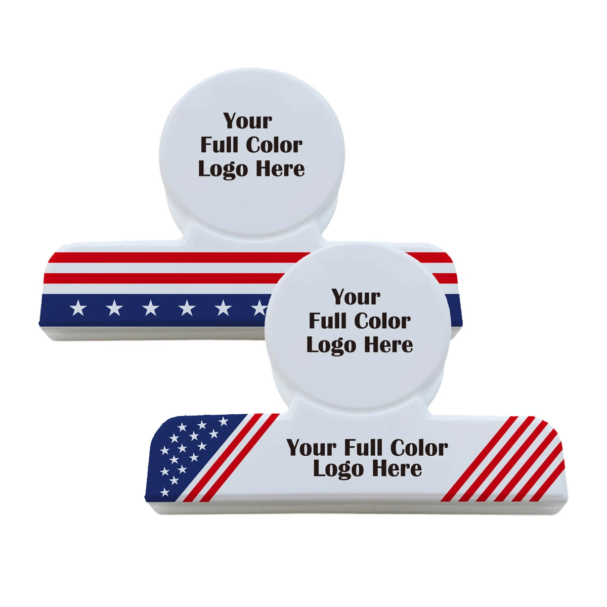 Flag Design Round Bag Clip 1